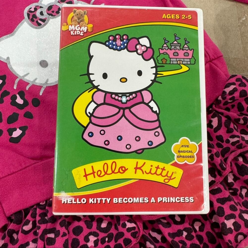 Hello Kitty Becomes a Princess DVD - Pink 5 Episodes